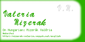 valeria mizerak business card